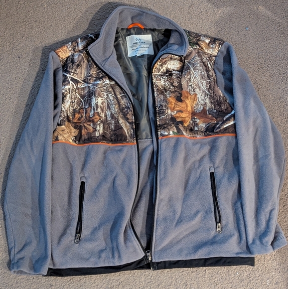 Realtree Other - Men's Camo Accent Fleece Jacket